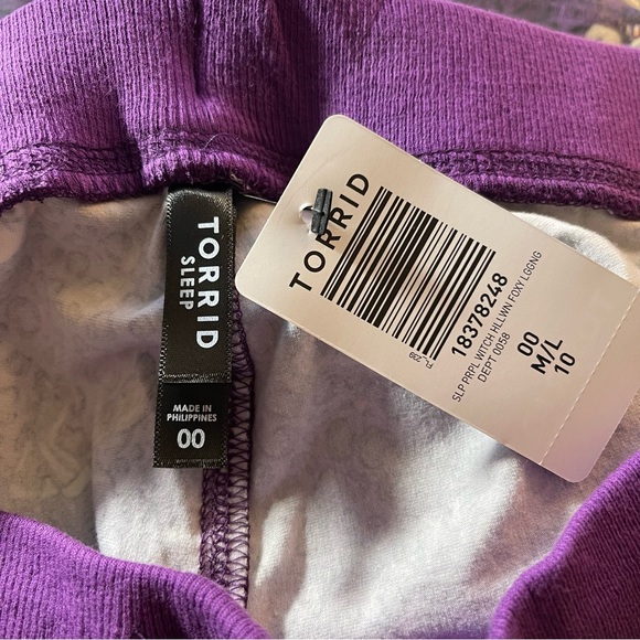 Torrid Purple/Witch Foxy Sleep Legging, Sizes M-6X NWT - Picture 5 of 12